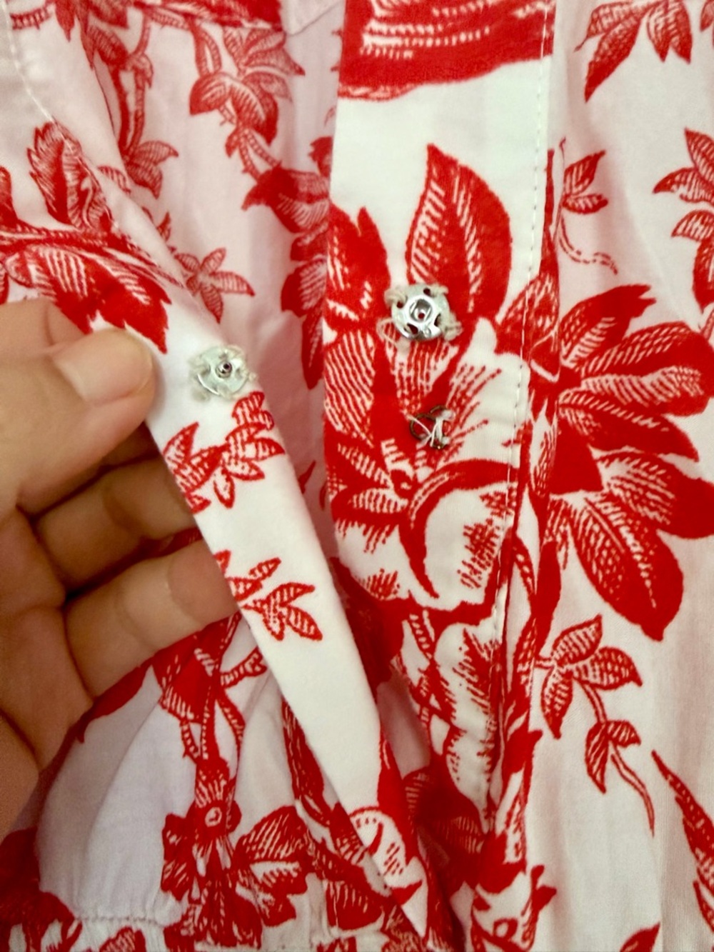 Anthropologie Somerset Dress - Red & White Floral - Picture 7 of 8